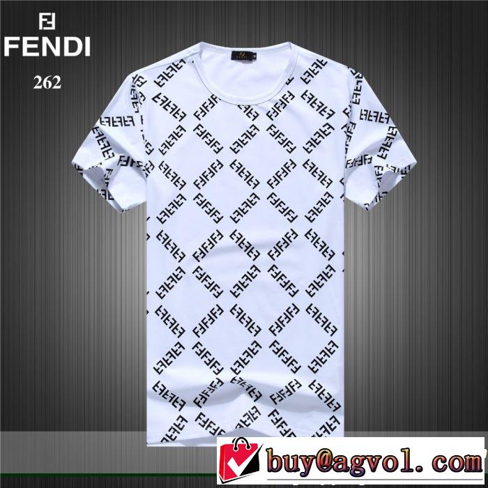 最新のトレンドブランド人気的 2019春夏トレンドアイテム FENDI フェンディ 半袖Tシャツ 3色可選