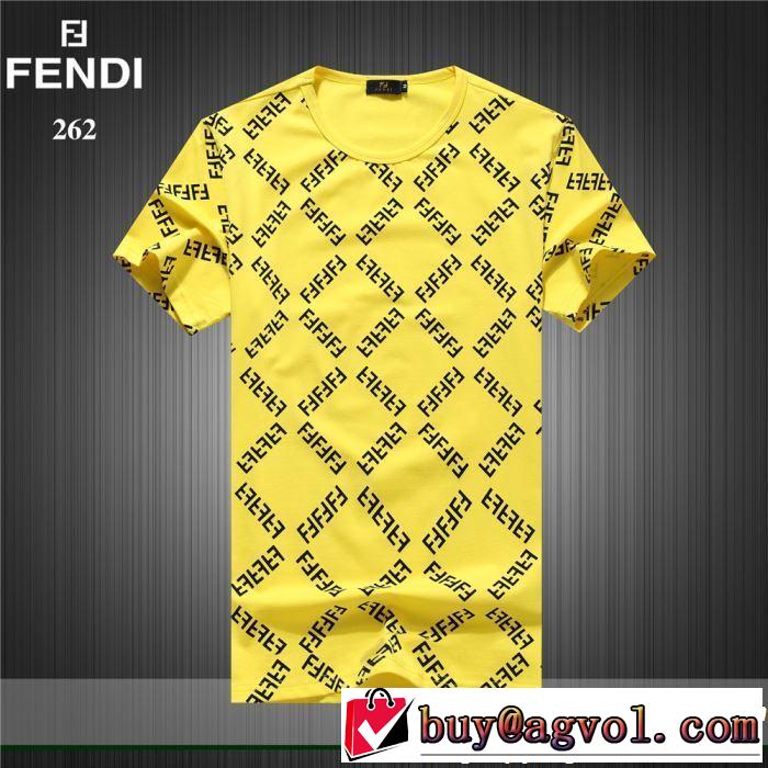 最新のトレンドブランド人気的 2019春夏トレンドアイテム FENDI フェンディ 半袖Tシャツ 3色可選