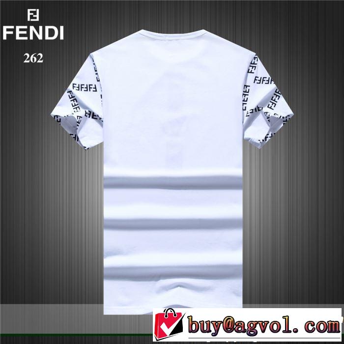最新のトレンドブランド人気的 2019春夏トレンドアイテム FENDI フェンディ 半袖Tシャツ 3色可選