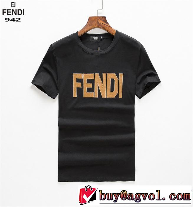 おしゃれデザインも大人気 FENDI フェンディ 半袖Tシャツ 2色可選 【2019春夏】最新コレクション
