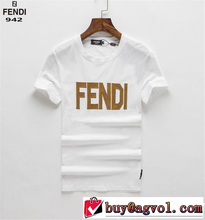 おしゃれデザインも大人気 FENDI フェンディ 半袖Tシャツ 2色可選 【2019春夏】最新コレクション