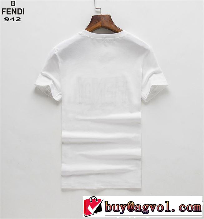 おしゃれデザインも大人気 FENDI フェンディ 半袖Tシャツ 2色可選 【2019春夏】最新コレクション