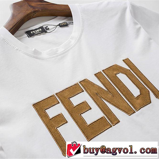 おしゃれデザインも大人気 FENDI フェンディ 半袖Tシャツ 2色可選 【2019春夏】最新コレクション