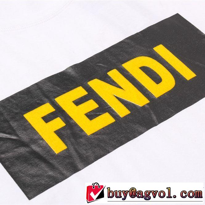 4色可選 半袖Tシャツ 春夏の流行りトップス 2019年春夏のトレンドアイテム FENDI フェンディ