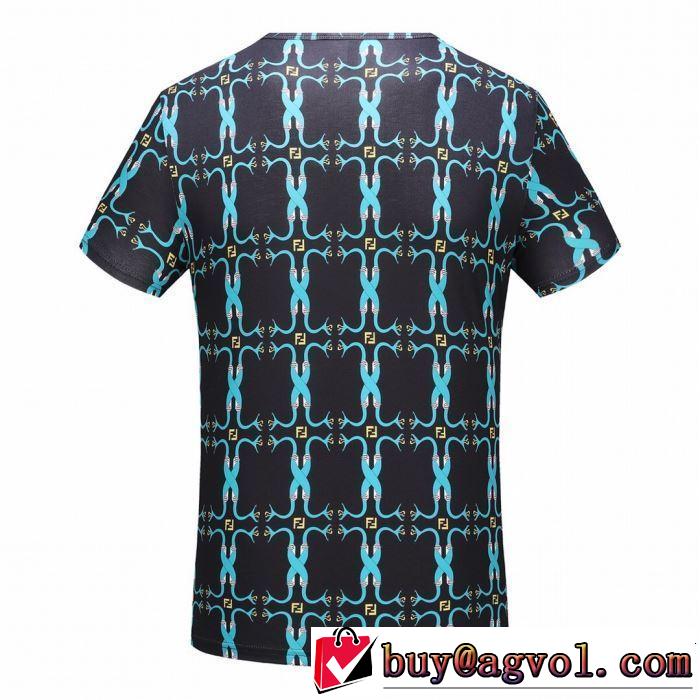 FENDI フェンディ 半袖Tシャツ 2色可選 清涼感とカジュアルスタイル 2019年春夏のトレンドアイテム