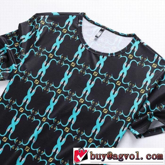 FENDI フェンディ 半袖Tシャツ 2色可選 清涼感とカジュアルスタイル 2019年春夏のトレンドアイテム