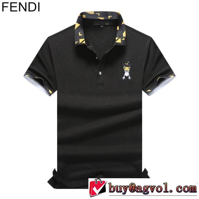 今季流行りの人気新作 2019春夏も引き続きトレンド FENDI フェンディ 半袖Tシャツ 2色可選