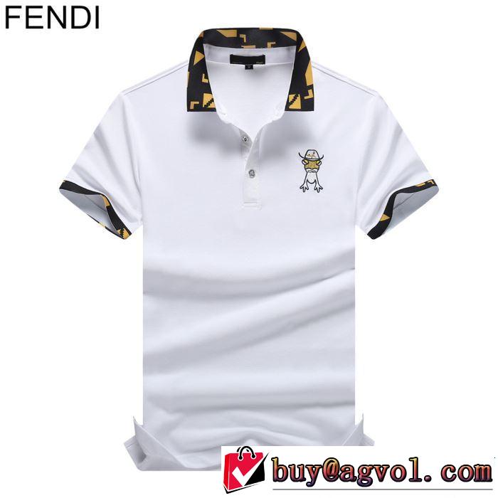今季流行りの人気新作 2019春夏も引き続きトレンド FENDI フェンディ 半袖Tシャツ 2色可選