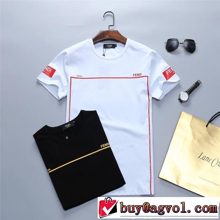 暑い今こそ活躍させたい！ 大人カジュアル夏ファッション2019 FENDI フェンディ 半袖Tシャツ 2色可選