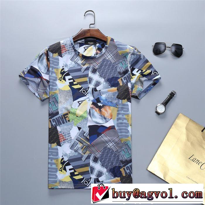 FENDI フェンディ 半袖Tシャツ 2019年春夏流行ファッション 大人可愛いスタイル 大人っぽく見せ新作