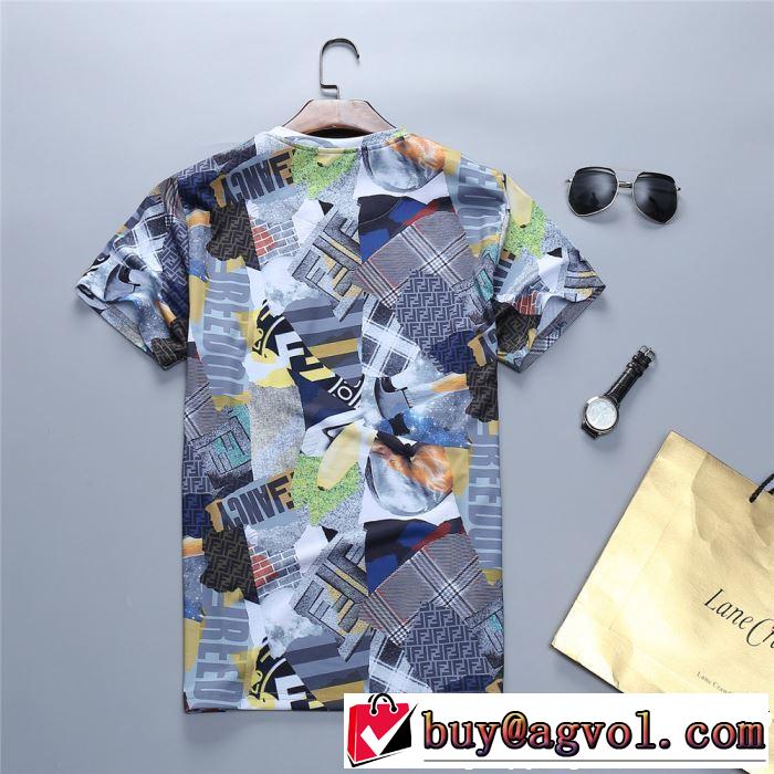 FENDI フェンディ 半袖Tシャツ 2019年春夏流行ファッション 大人可愛いスタイル 大人っぽく見せ新作