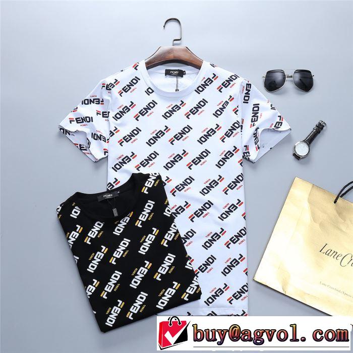 FENDI フェンディ 半袖Tシャツ 2色可選 2019年春夏シーズンの人気 注目度が高まり最新コレクション