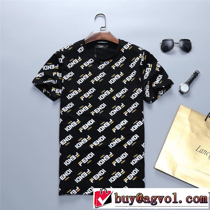 FENDI フェンディ 半袖Tシャツ 2色可選 2019年春夏シーズンの人気 注目度が高まり最新コレクション