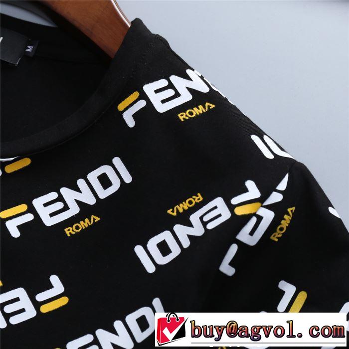 FENDI フェンディ 半袖Tシャツ 2色可選 2019年春夏シーズンの人気 注目度が高まり最新コレクション