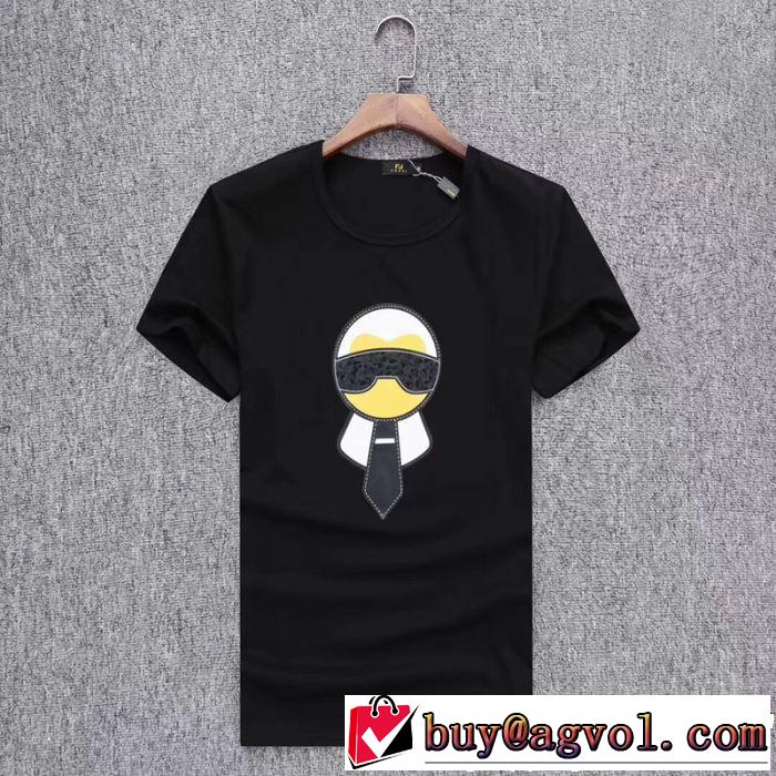 《2019年》今、注目のストリート 今季は特に注目ファション FENDI フェンディ 半袖Tシャツ 3色可選