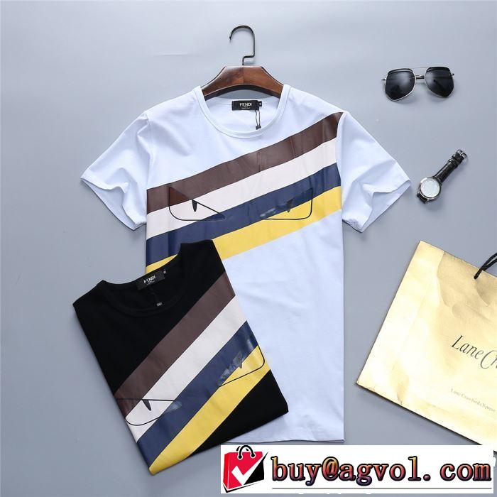 上品な涼やかさある印象に FENDI フェンディ 半袖Tシャツ 2色可選 2019年の夏のマスト 今人気の秘訣