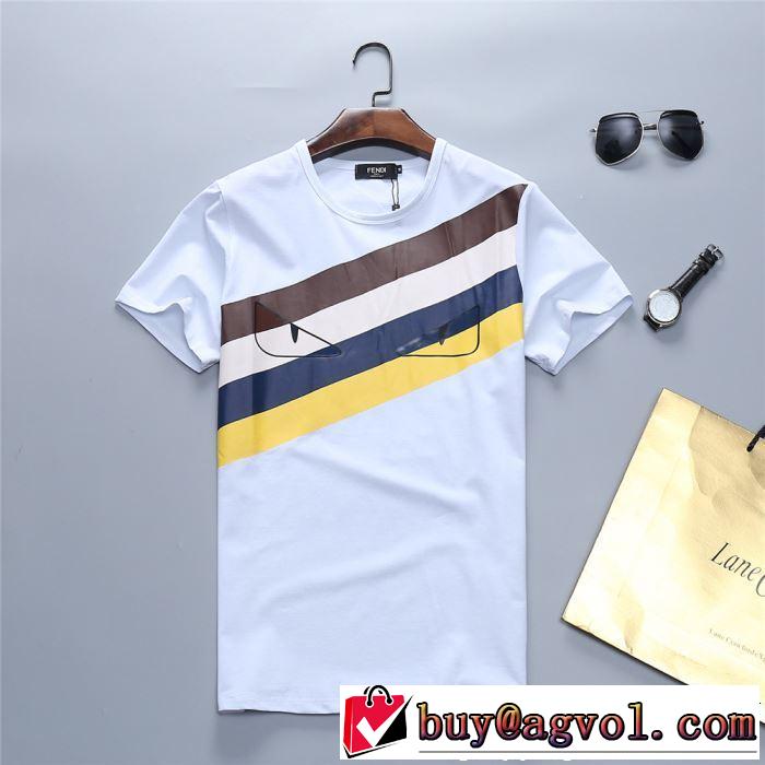 上品な涼やかさある印象に FENDI フェンディ 半袖Tシャツ 2色可選 2019年の夏のマスト 今人気の秘訣