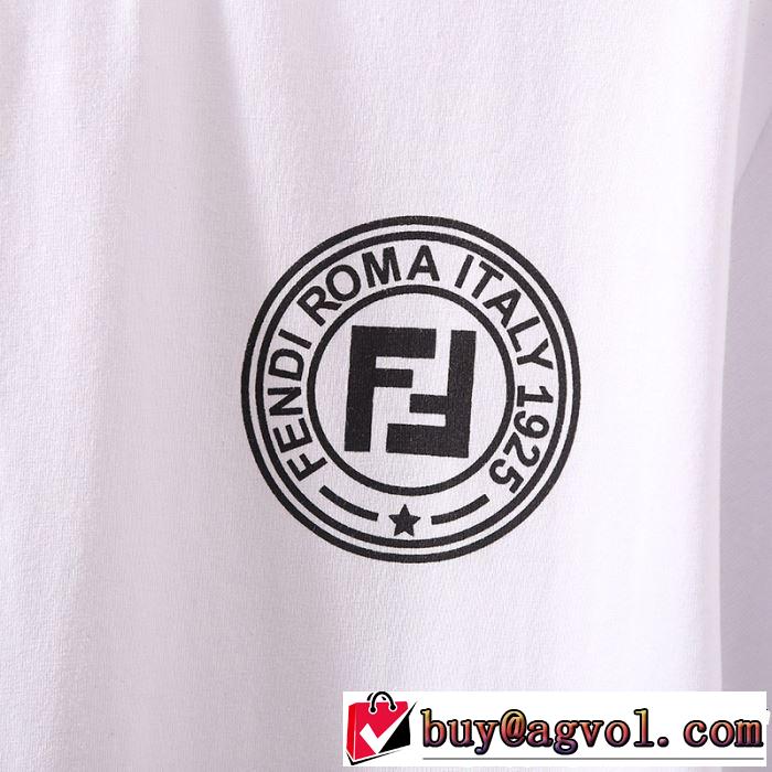 2色可選 半袖Tシャツ 男女兼用 大人の華やかさを演出 2019年春夏のトレンドアイテム FENDI フェンディ