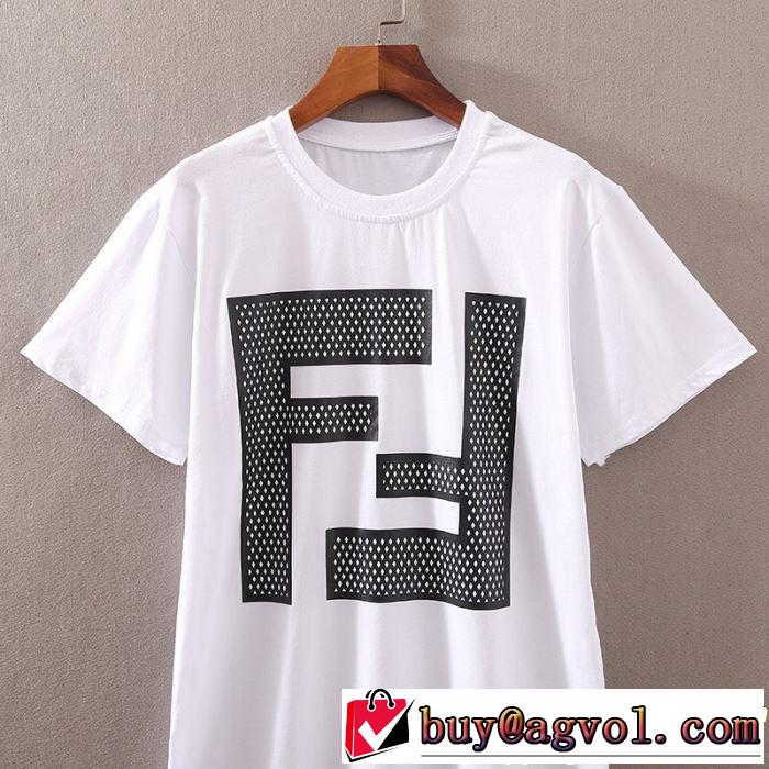 FENDI フェンディ 半袖Tシャツ 2色可選 2019即旬な装いに リラックススタイルが実現 男女兼用