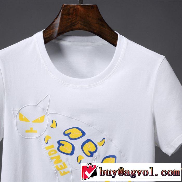 2019春夏は人気定番 FENDI フェンディ 半袖Tシャツ 2色可選 今期のトレンド定番アイテム