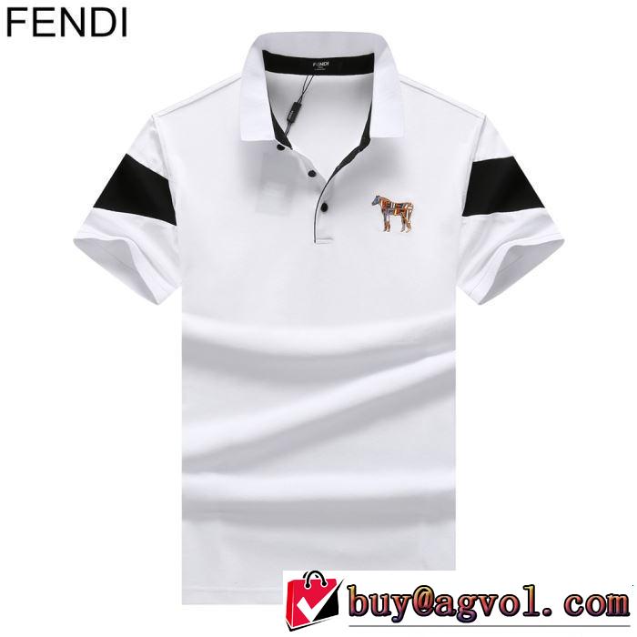 FENDI フェンディ 半袖Tシャツ 3色可選 大人カジュアル夏ファッション2019 ブランドの話題の新作も！