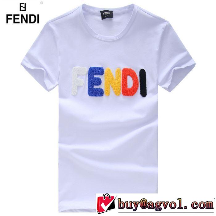 今年は大きめの新作がトレンド FENDI フェンディ 半袖Tシャツ 4色可選 2019春夏人気トレンドアイテム