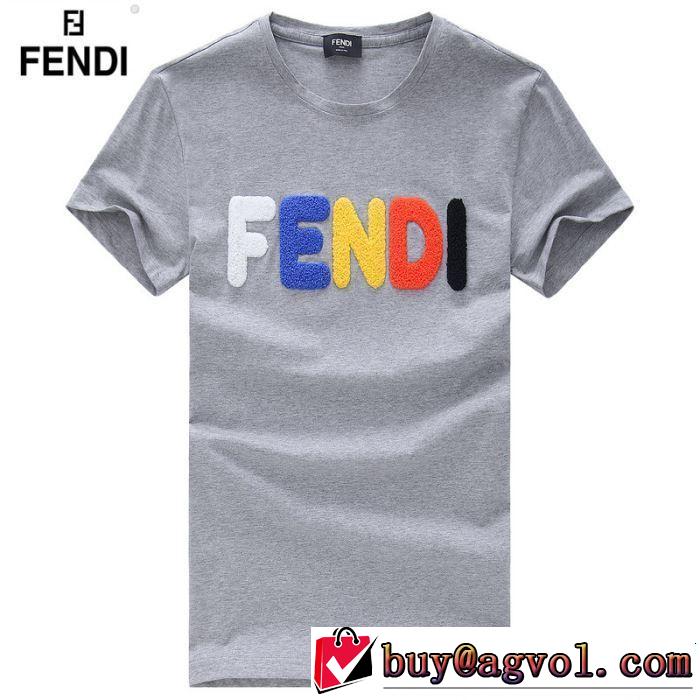 今年は大きめの新作がトレンド FENDI フェンディ 半袖Tシャツ 4色可選 2019春夏人気トレンドアイテム