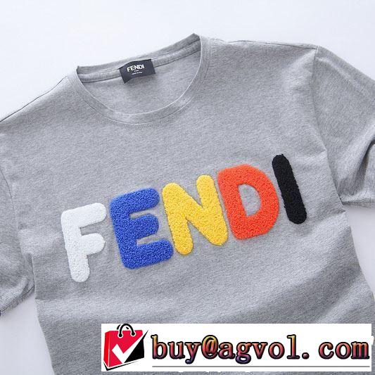 今年は大きめの新作がトレンド FENDI フェンディ 半袖Tシャツ 4色可選 2019春夏人気トレンドアイテム