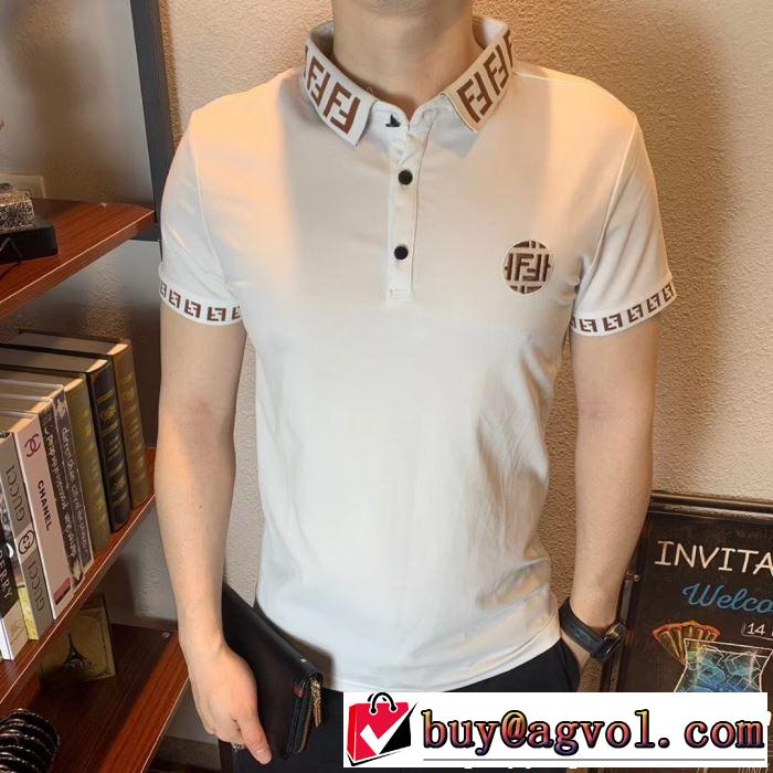 FENDI フェンディ 半袖Tシャツ 2色可選 暑い季節も大活躍 2019春夏のトレンド新商品 夏にぴったり上品