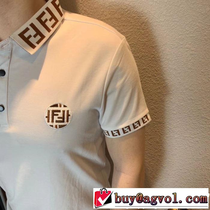FENDI フェンディ 半袖Tシャツ 2色可選 暑い季節も大活躍 2019春夏のトレンド新商品 夏にぴったり上品