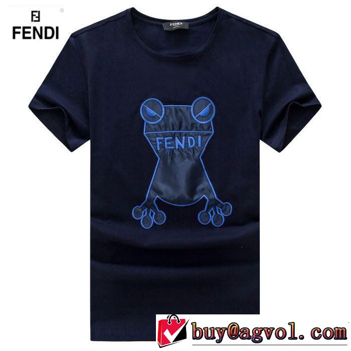 今季流行りの人気新作 FENDI フェンディ 半袖Tシャツ 3色可選 春夏の流行り2019新品 夏キレ味をプラス
