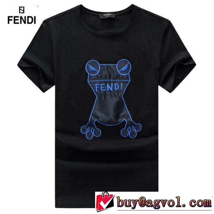 今季流行りの人気新作 FENDI フェンディ 半袖Tシャツ 3色可選 春夏の流行り2019新品 夏キレ味をプラス