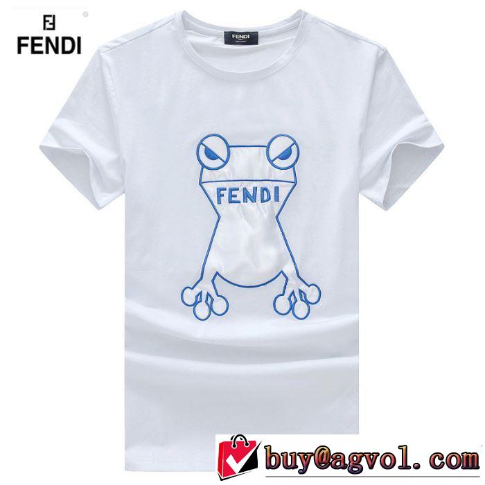 今季流行りの人気新作 FENDI フェンディ 半袖Tシャツ 3色可選 春夏の流行り2019新品 夏キレ味をプラス