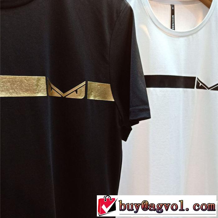 FENDI フェンディ 半袖Tシャツ 2色可選 夏ファッションのおすすめ 大人カジュアル夏ファッション2019