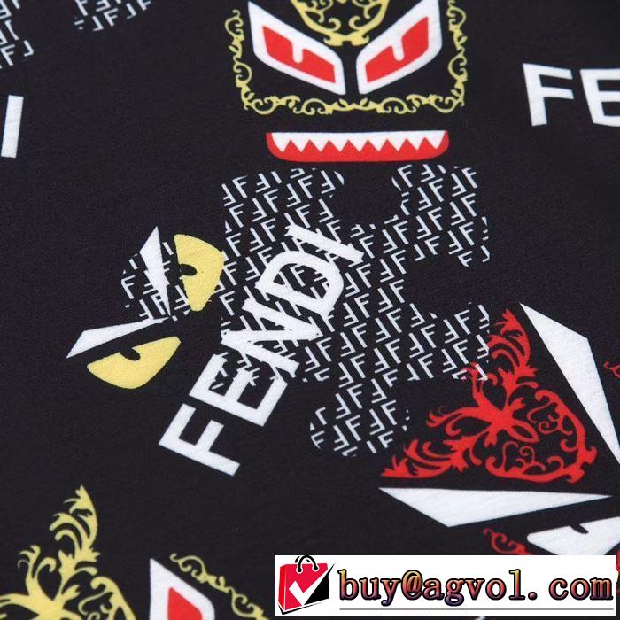 上品な涼やかさある印象に 《2019年》今、注目のストリート FENDI フェンディ 半袖Tシャツ 3色可選