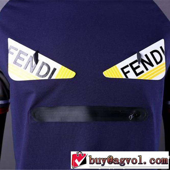 2019春夏は人気定番 FENDI フェンディ 半袖Tシャツ 2色可選 人気ストリートブランド新品 夏らしい季節感