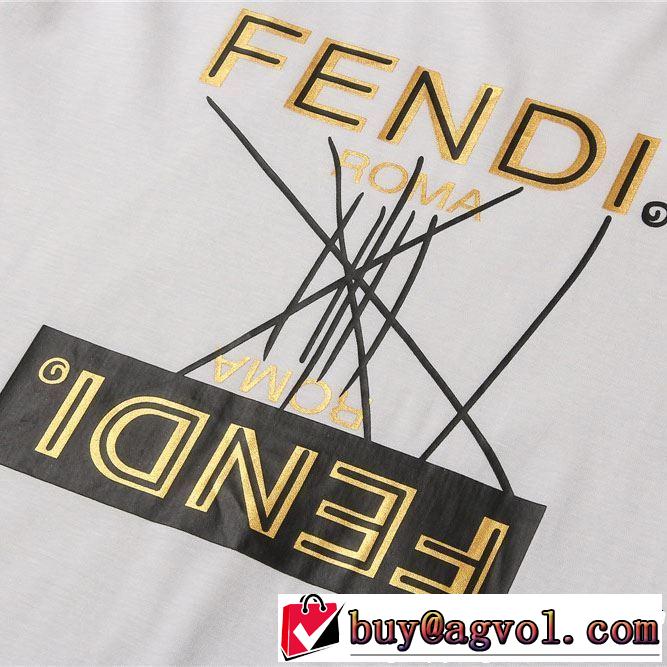 【2019年】夏のファッション FENDI フェンディ 半袖Tシャツ 3色可選 最新のトレンドブランド人気的