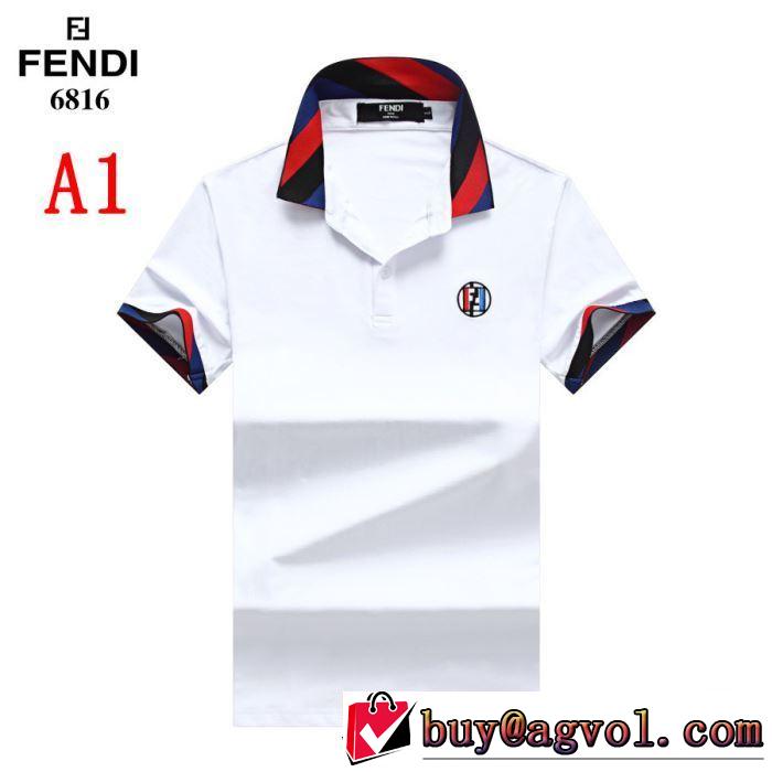 《2019年》今、注目のストリート  FENDI Tシャツ/半袖完売在庫確保  4色可選 フェンディ