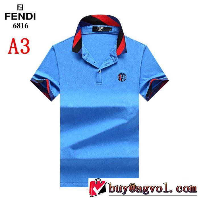《2019年》今、注目のストリート  FENDI Tシャツ/半袖完売在庫確保  4色可選 フェンディ