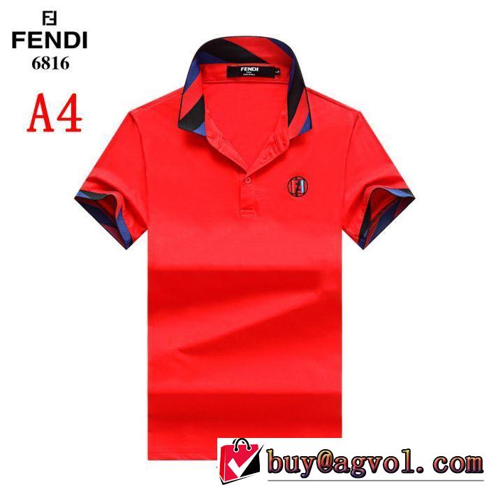 《2019年》今、注目のストリート  FENDI Tシャツ/半袖完売在庫確保  4色可選 フェンディ