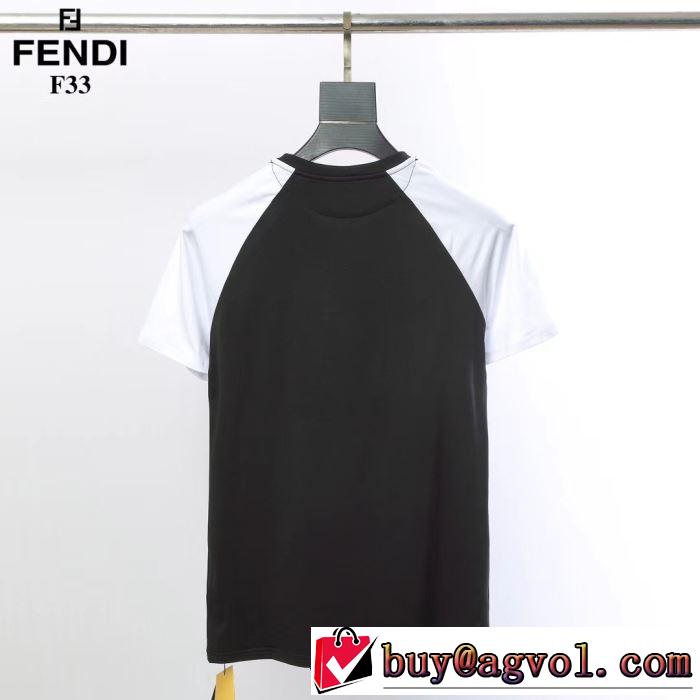 大人の色味 FENDI 2019春夏は人気定番  Tシャツ/半袖 新作限定早い者勝ち 2色可選 フェンディ