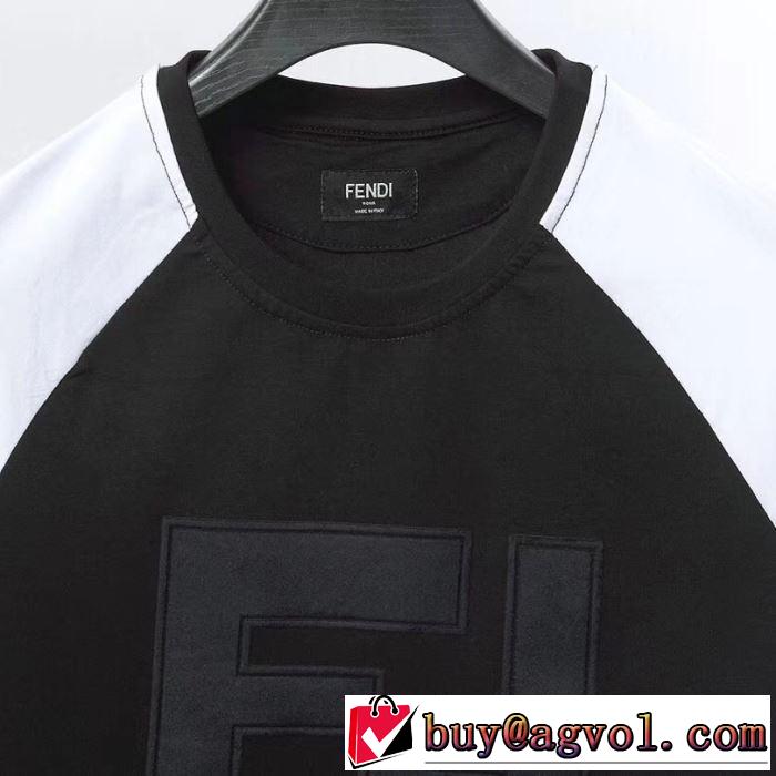 大人の色味 FENDI 2019春夏は人気定番  Tシャツ/半袖 新作限定早い者勝ち 2色可選 フェンディ