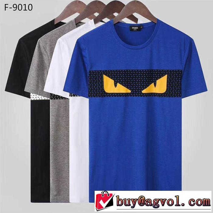 大人カジュアル夏ファッション2019  多色可選 ギフト最適期間限定 フェンディ FENDI Tシャツ/半袖