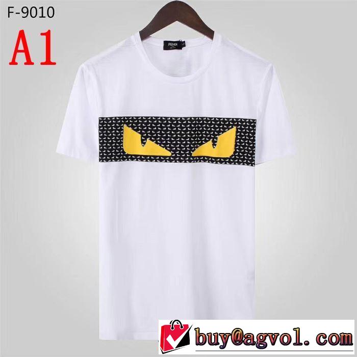 大人カジュアル夏ファッション2019  多色可選 ギフト最適期間限定 フェンディ FENDI Tシャツ/半袖