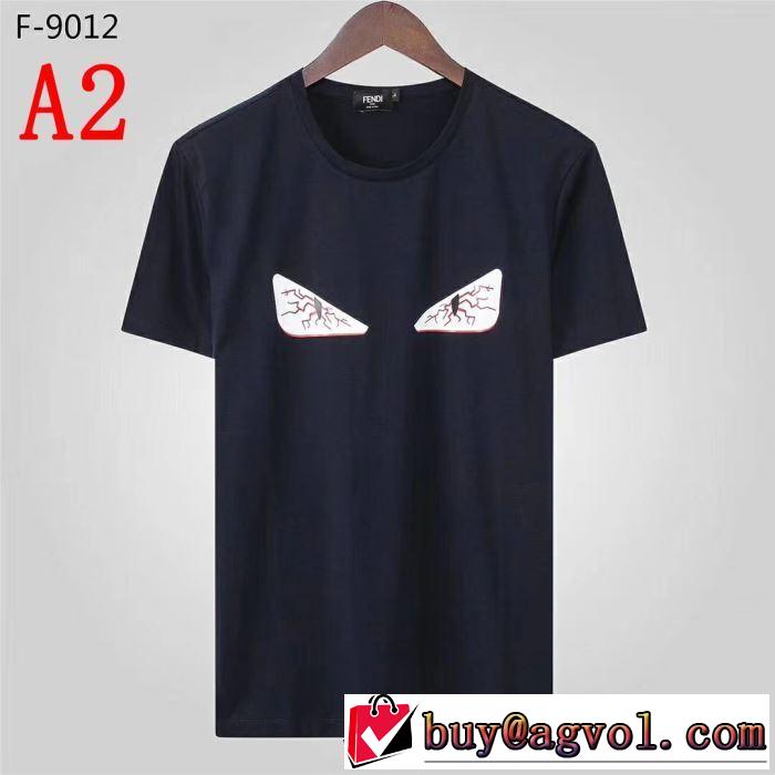 大人カジュアル夏ファッション2019  多色可選 ギフト最適期間限定 フェンディ FENDI Tシャツ/半袖