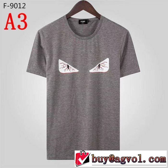 大人カジュアル夏ファッション2019  多色可選 ギフト最適期間限定 フェンディ FENDI Tシャツ/半袖