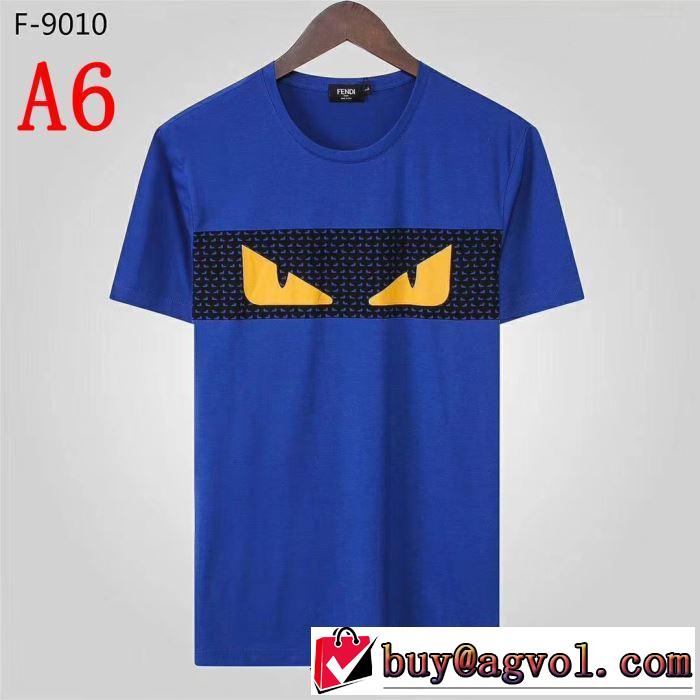 大人カジュアル夏ファッション2019  多色可選 ギフト最適期間限定 フェンディ FENDI Tシャツ/半袖