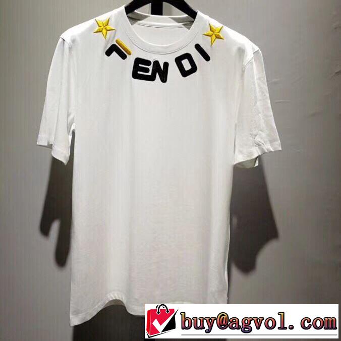 おすすめな大人のトレンド Tシャツ/半袖 2色可選 フェンディ2019春夏は人気定番 FENDI セールで格安
