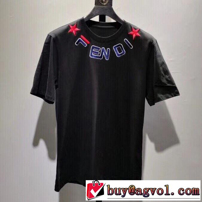 おすすめな大人のトレンド Tシャツ/半袖 2色可選 フェンディ2019春夏は人気定番 FENDI セールで格安