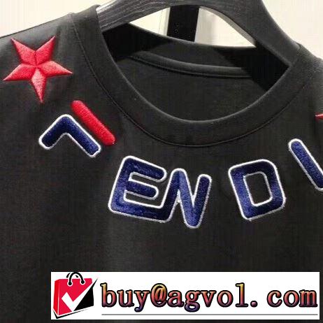 おすすめな大人のトレンド Tシャツ/半袖 2色可選 フェンディ2019春夏は人気定番 FENDI セールで格安